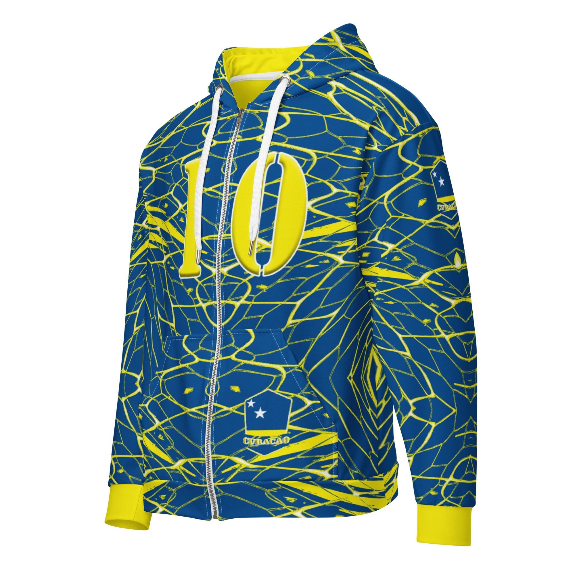 Curacao Football Unisex zip hoodie - Conscious Apparel Store
