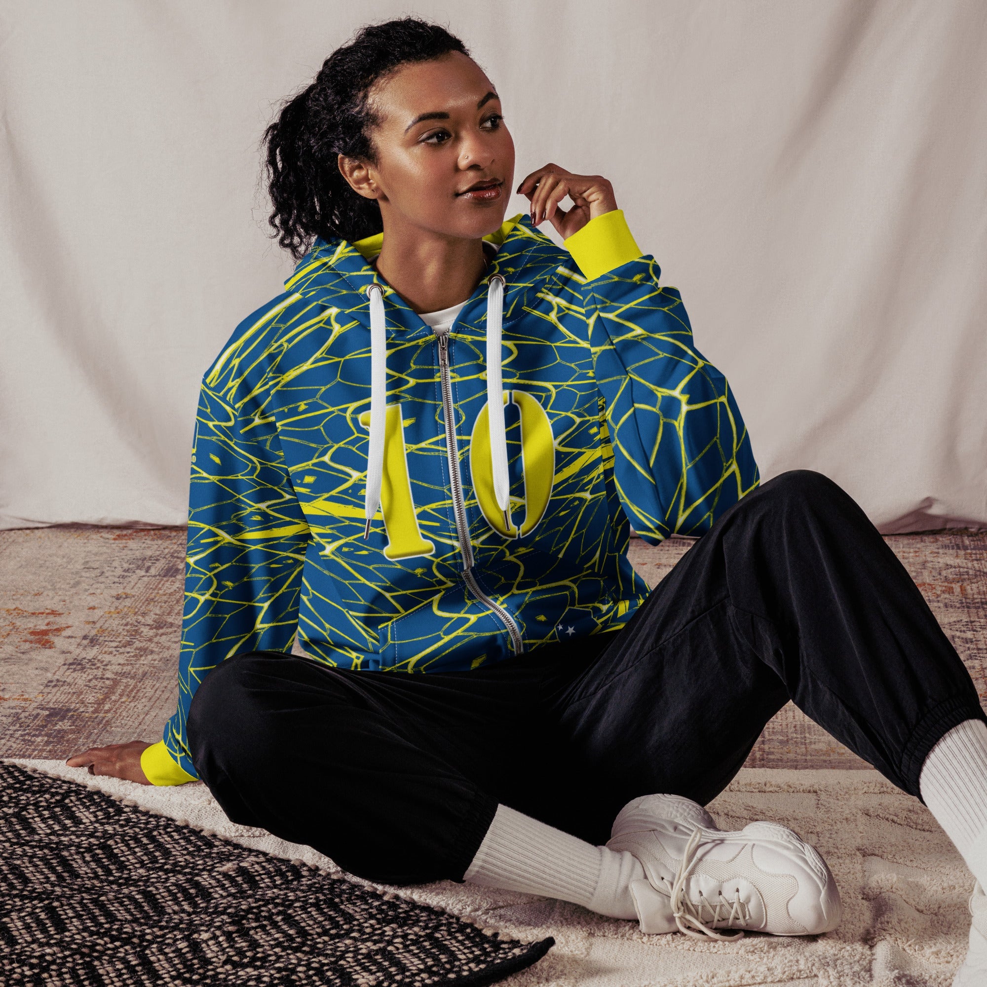 Curacao Football Unisex zip hoodie - Conscious Apparel Store