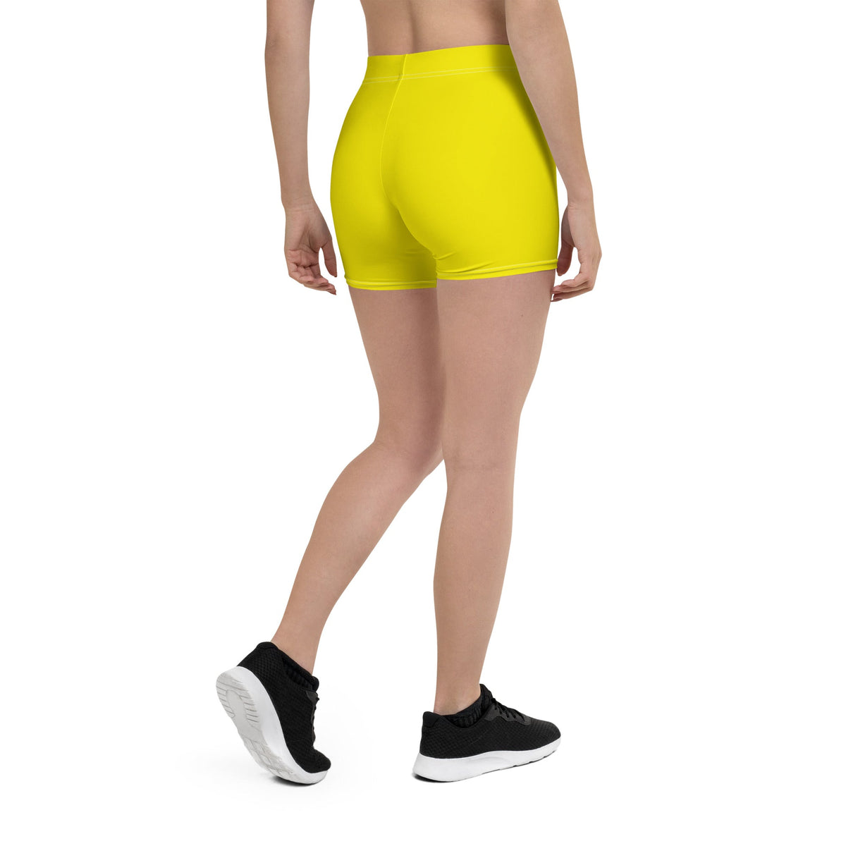 Curacao Yellow Leggings Shorts - Conscious Apparel Store