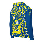 Curacaoan Flag Camo Unisex zip hoodie - Conscious Apparel Store