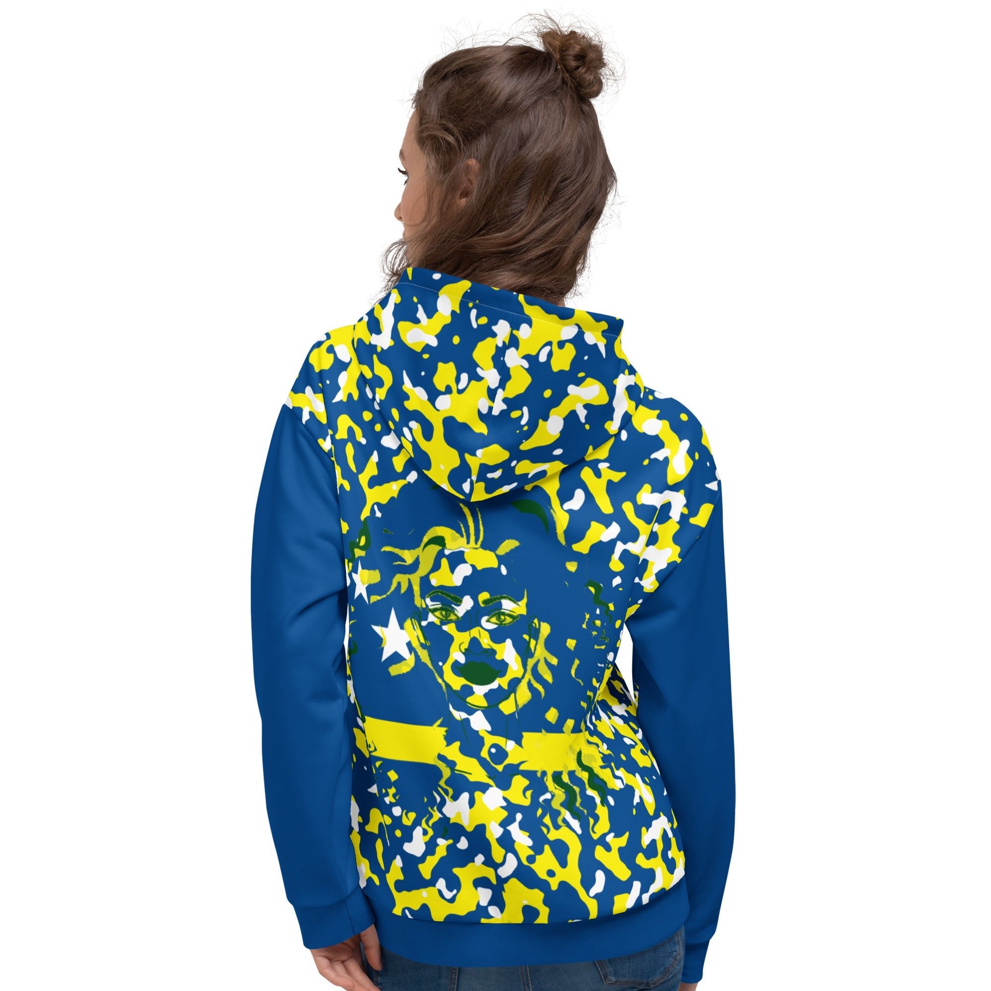 Curacaoan Girl Camo Unisex Pullover Hoodie - Conscious Apparel Store