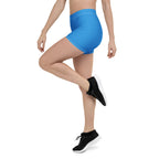D R Congo Blue Leggings Shorts - Conscious Apparel Store