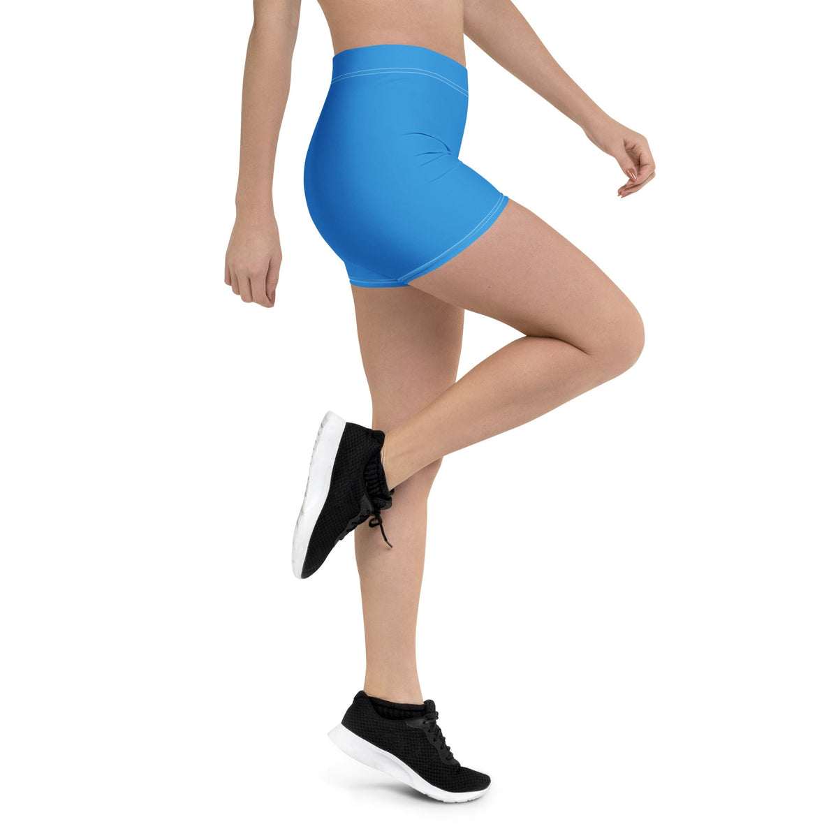 D R Congo Blue Leggings Shorts - Conscious Apparel Store