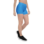 D R Congo Blue Leggings Shorts - Conscious Apparel Store