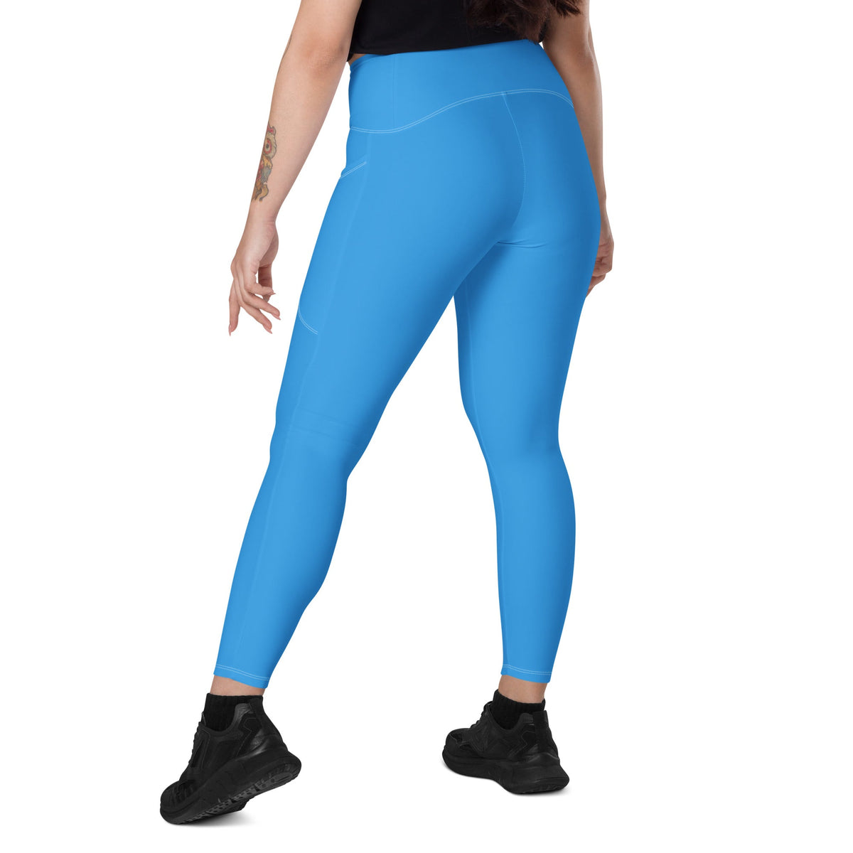 D R Congo Blue Leggings with pockets - Conscious Apparel Store