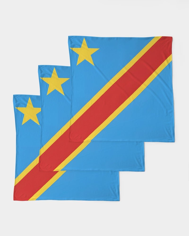 D R Congo Flag Bandana Set - Conscious Apparel Store