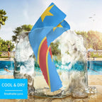 D R Congo Flag Cooling Compression Arm Sleeves - Conscious Apparel Store