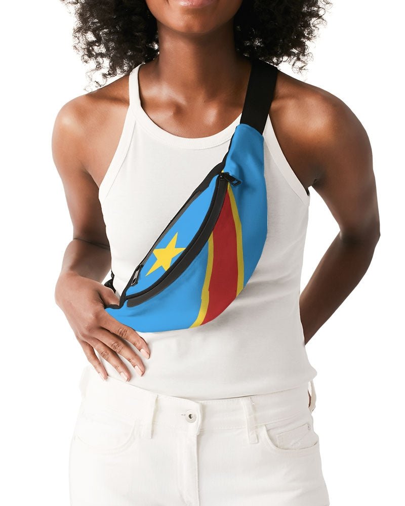 D R Congo Flag Crossbody Sling Bag - Conscious Apparel Store