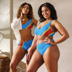 D R Congo Flag high-waisted bikini - Conscious Apparel Store