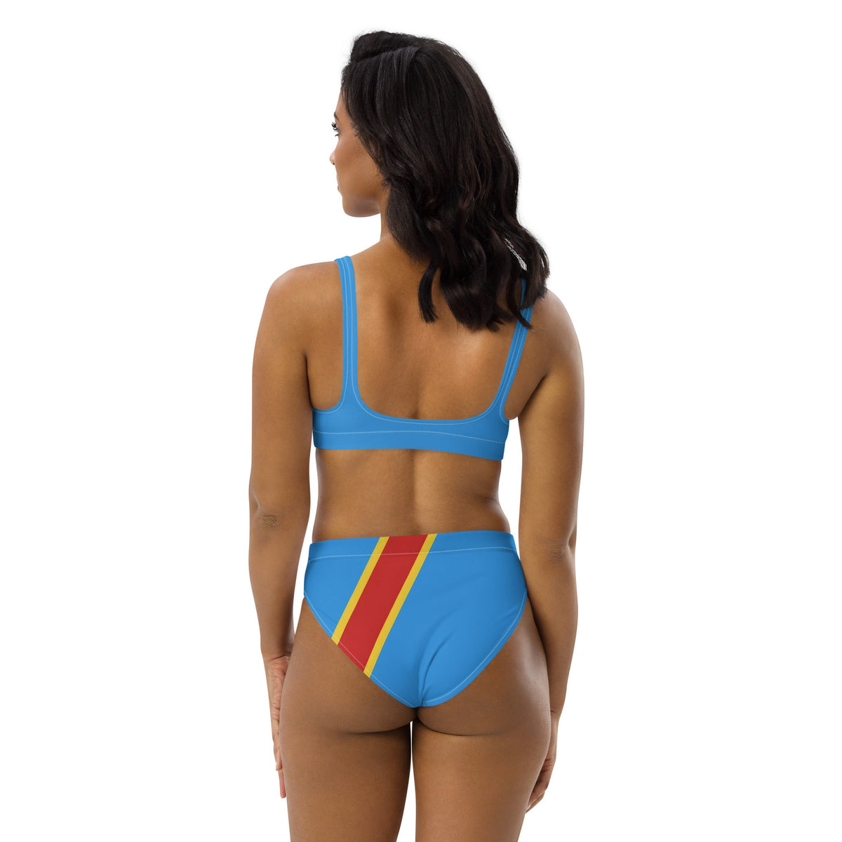 D R Congo Flag high-waisted bikini - Conscious Apparel Store