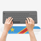 D R Congo Flag Keyboard Wrist Rest Pad - Conscious Apparel Store