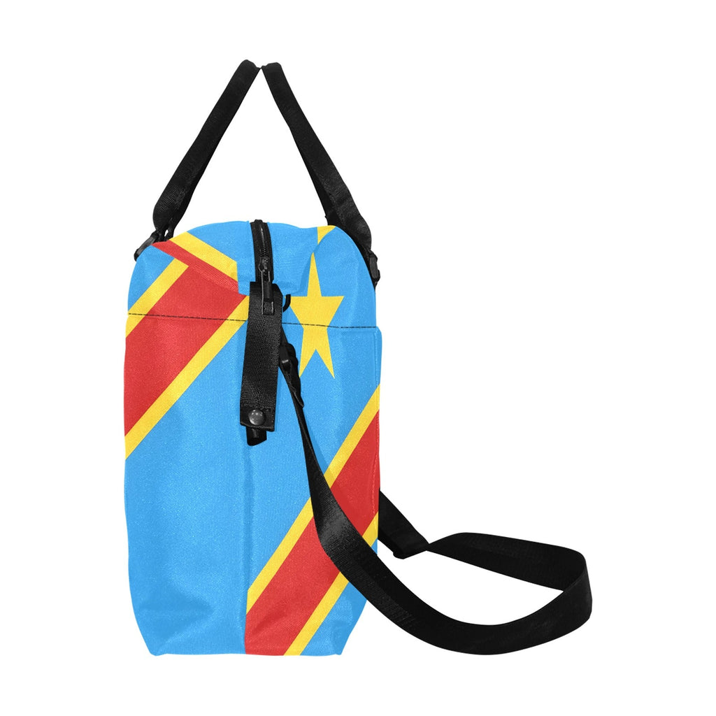 D R Congo Flag Large Capacity Duffle Bag - Conscious Apparel Store