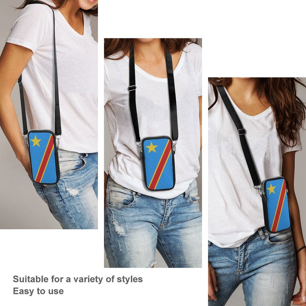 D R Congo Flag Mobile Phone Purse - Conscious Apparel Store