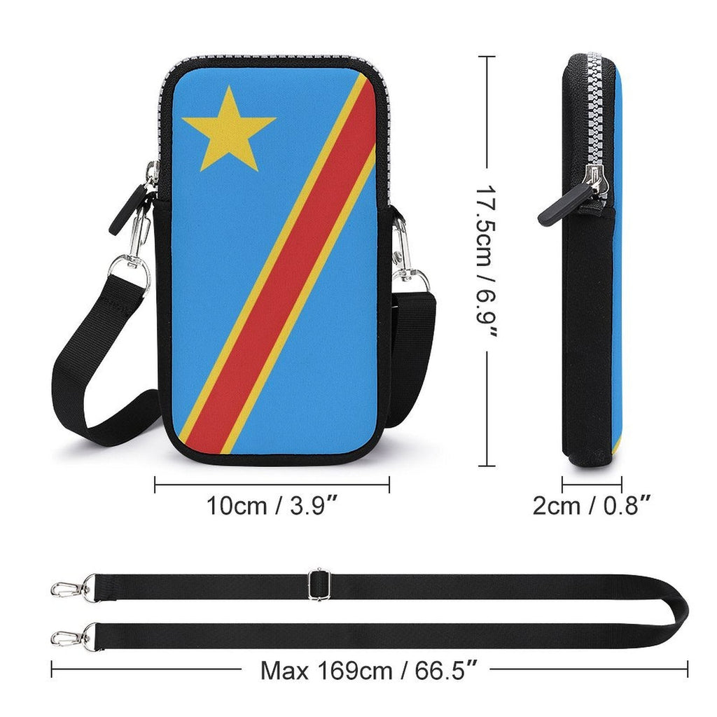 D R Congo Flag Mobile Phone Purse - Conscious Apparel Store