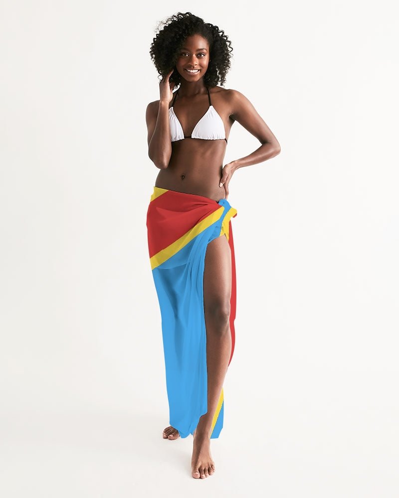 D R Congo Flag Swimsuit Cover Up - Conscious Apparel Store