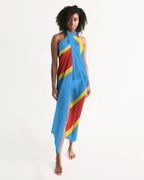 D R Congo Flag Swimsuit Cover Up - Conscious Apparel Store