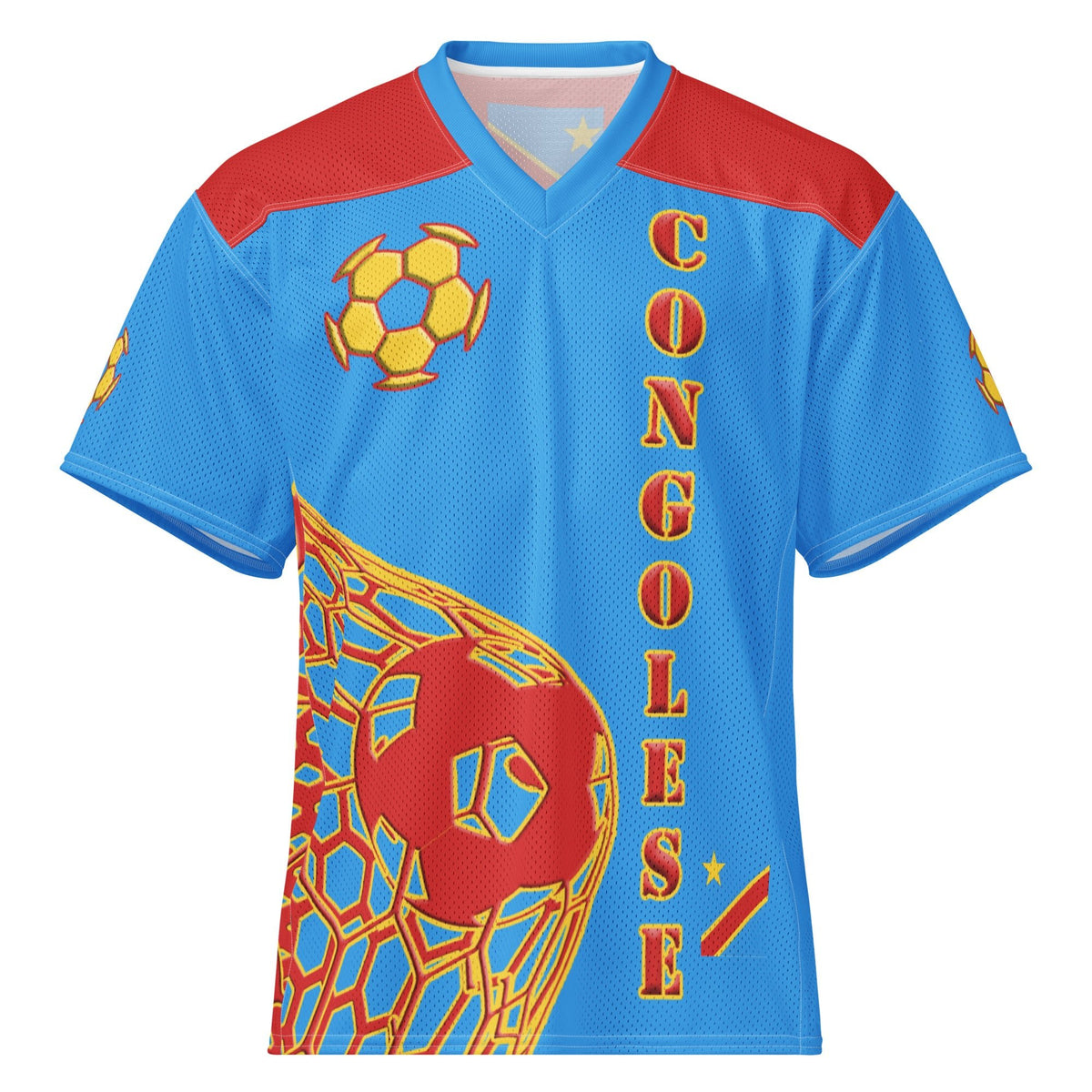 D R Congo Football Sport Jersey - Conscious Apparel Store