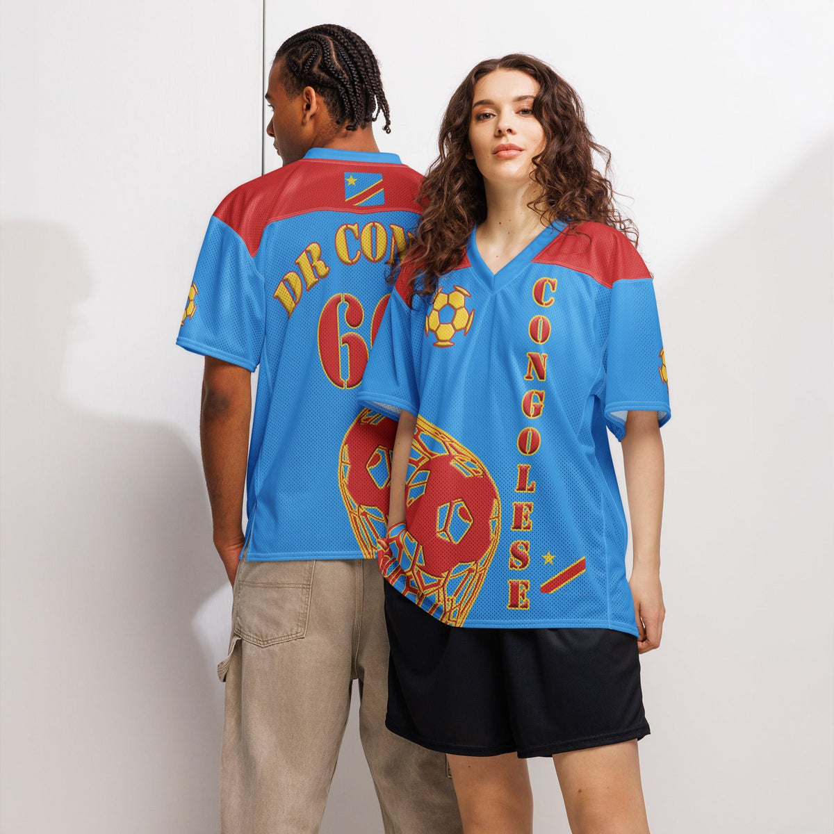 D R Congo Football Sport Jersey - Conscious Apparel Store