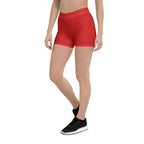 D R Congo Red Leggings Shorts - Conscious Apparel Store