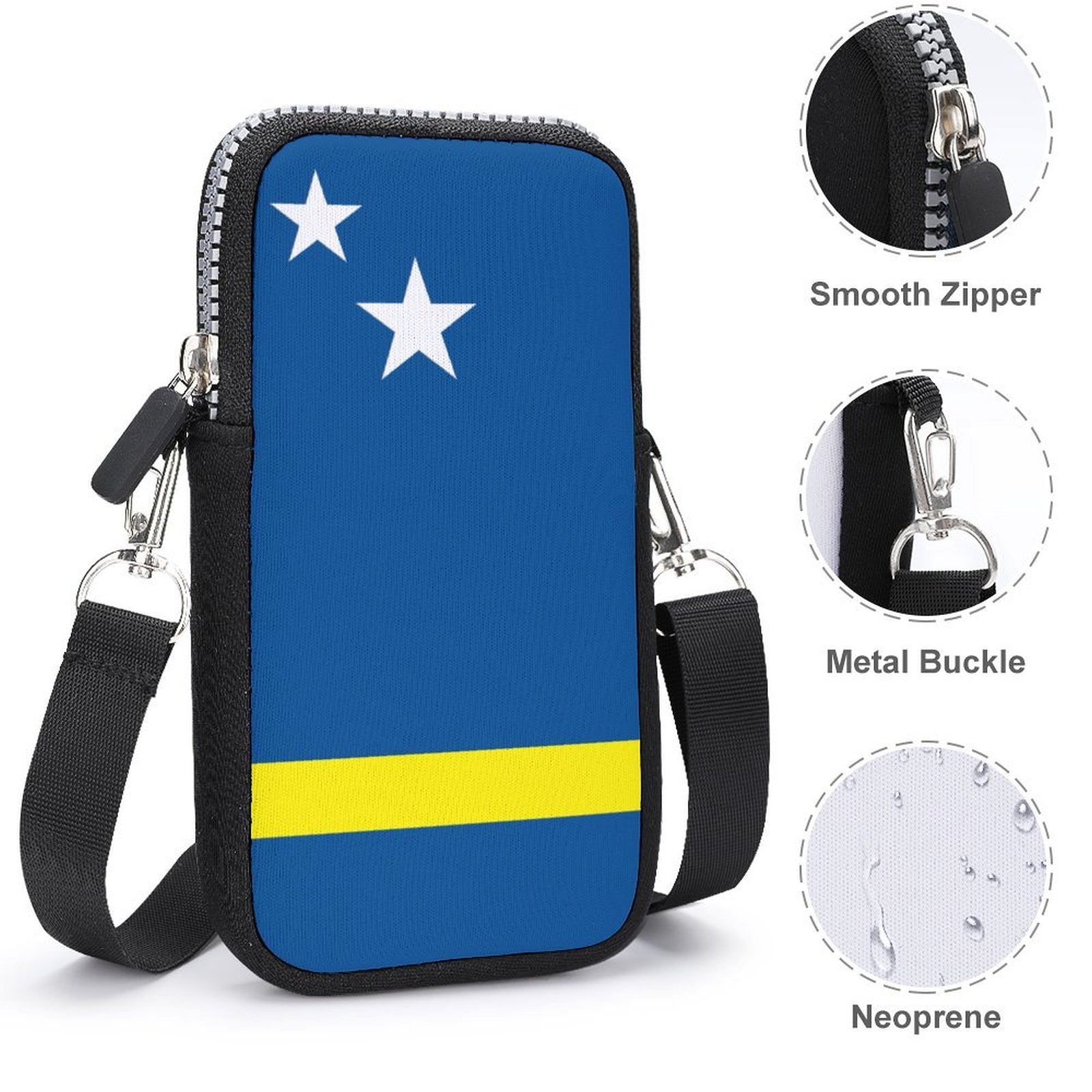 Curacao Flag Mobile Phone Purse