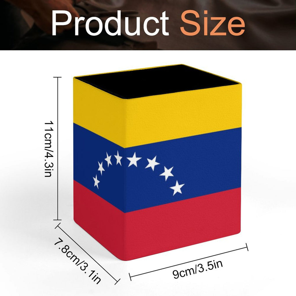 Venezuela Flag Square Pen Holder
