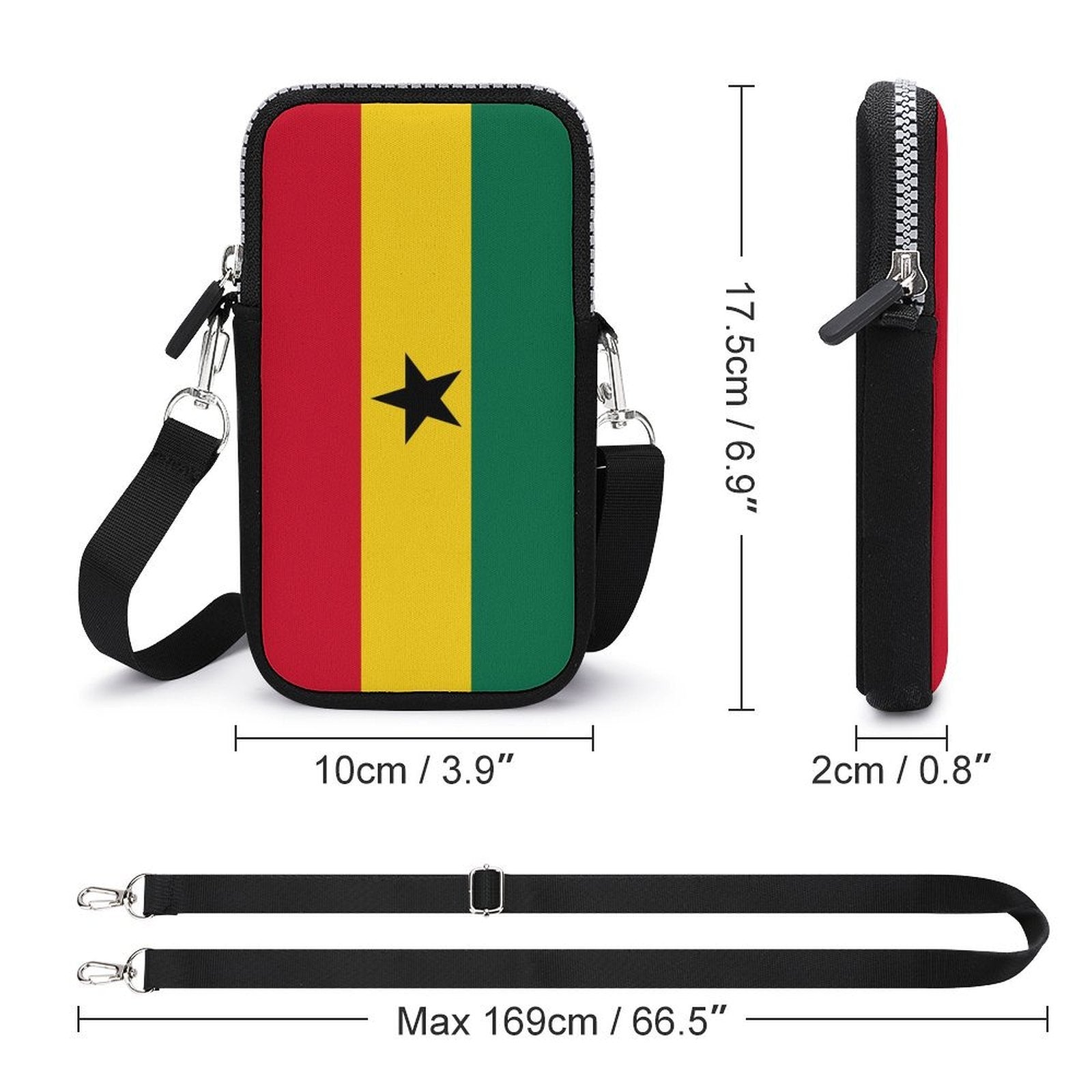 Ghana Flag Mobile Phone Purse