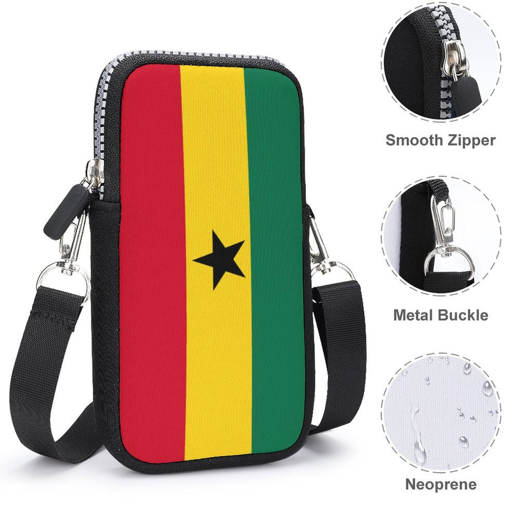Ghana Flag Mobile Phone Purse