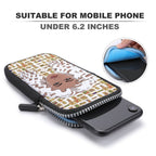 Nubian Girl (White) Mobile Phone Purse