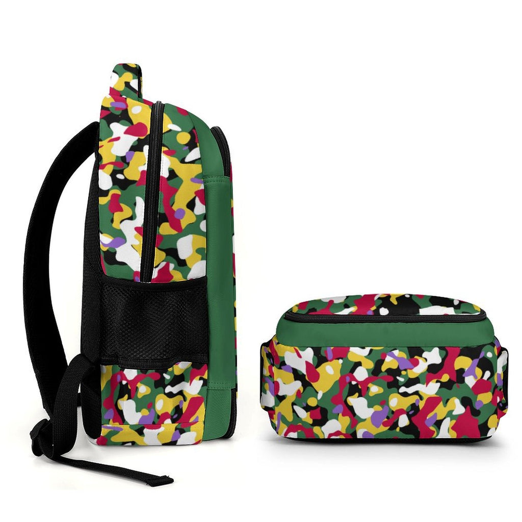 Dominica Flag Camo Casual Backpack - Conscious Apparel Store