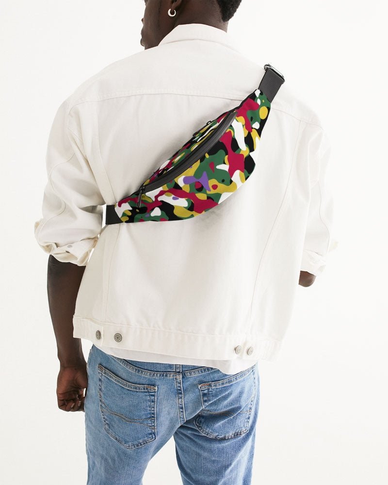 Dominica Flag Camo Crossbody Sling Bag - Conscious Apparel Store