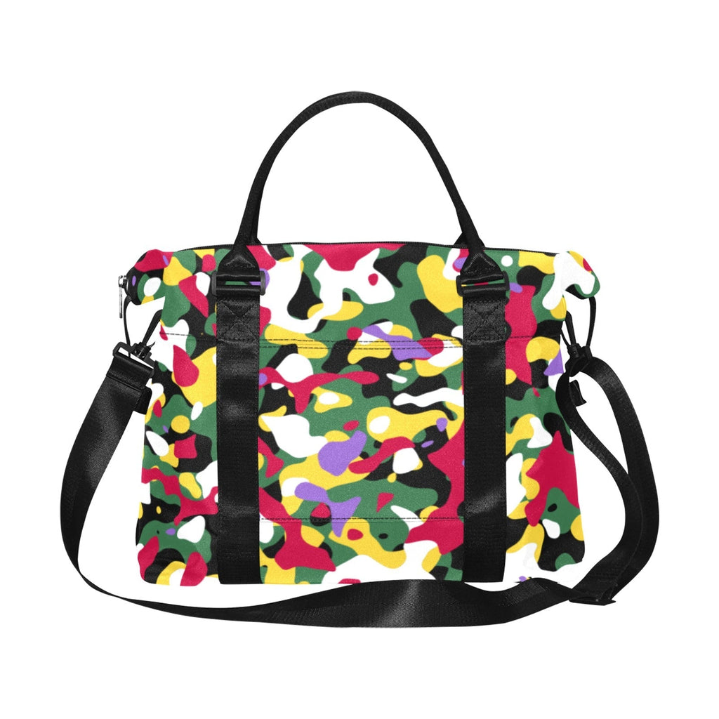 Dominica Flag Camo Large Capacity Duffle Bag - Conscious Apparel Store