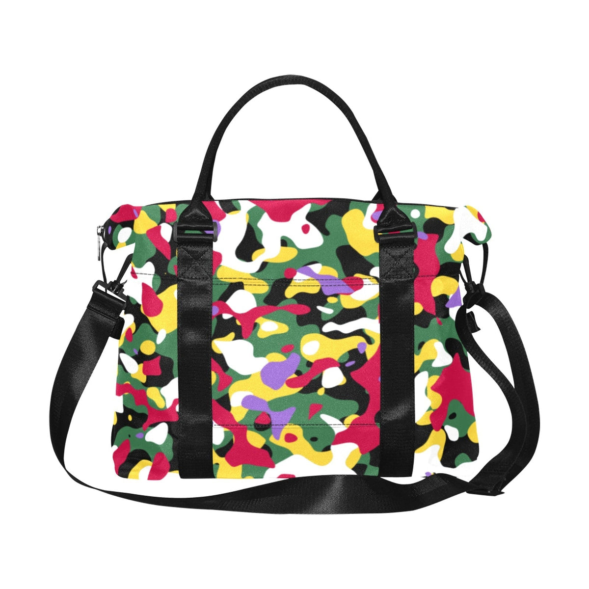 Dominica Flag Camo Large Capacity Duffle Bag - Conscious Apparel Store