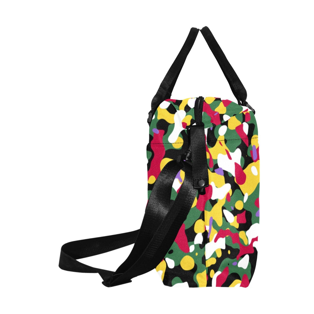 Dominica Flag Camo Large Capacity Duffle Bag - Conscious Apparel Store