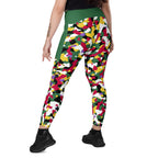 Dominica Flag Camo Leggings with pockets - Conscious Apparel Store