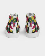 Dominica Flag Camo Men's Hightop Canvas Shoe - Conscious Apparel Store