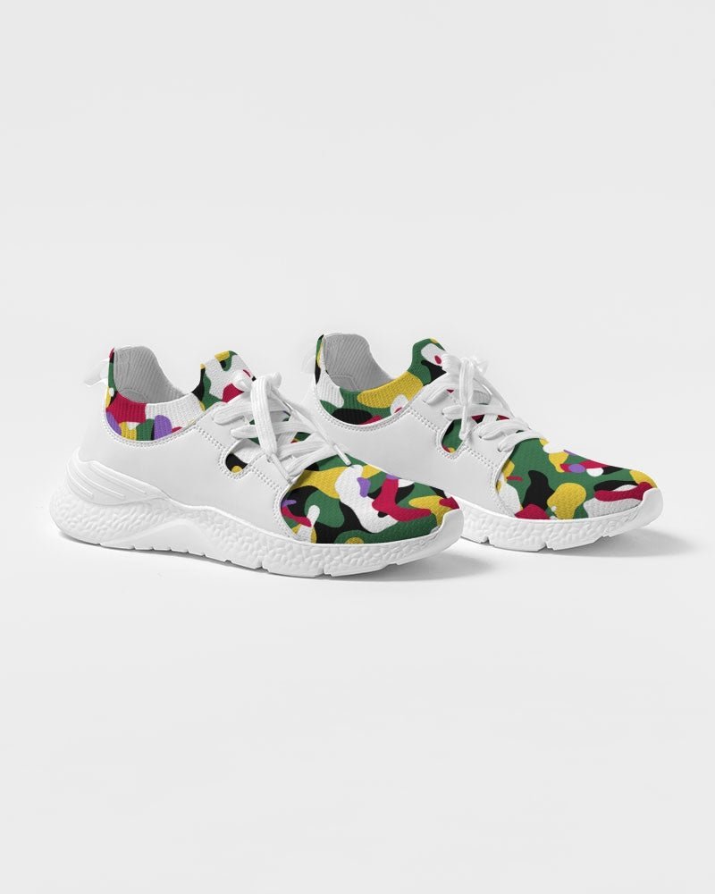 Dominica Flag Camo Men's Two-Tone Sneaker - Conscious Apparel Store