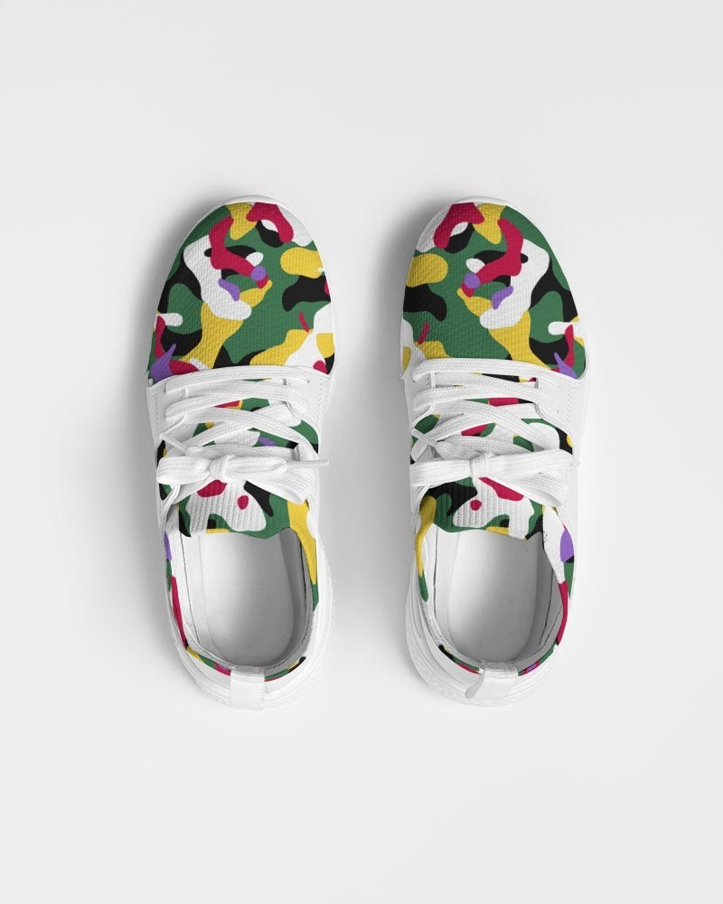 Dominica Flag Camo Men's Two-Tone Sneaker - Conscious Apparel Store
