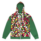 Dominica Flag Camo Unisex zip hoodie - Conscious Apparel Store