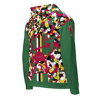 Dominica Flag Camo Unisex zip hoodie - Conscious Apparel Store