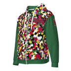 Dominica Flag Camo Unisex zip hoodie - Conscious Apparel Store
