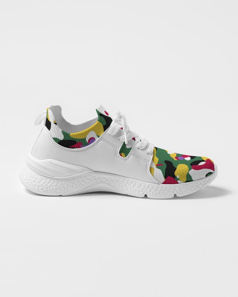 Dominica Flag Camo Women's Two - Tone Sneaker - Conscious Apparel Store