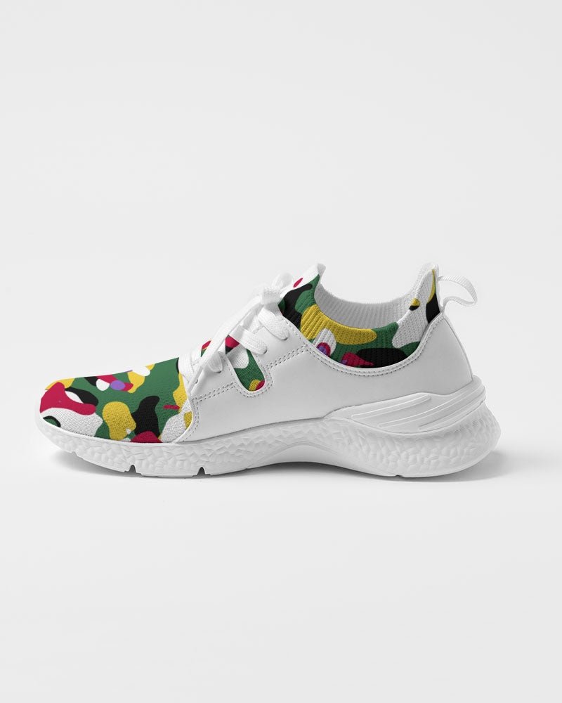 Dominica Flag Camo Women's Two - Tone Sneaker - Conscious Apparel Store