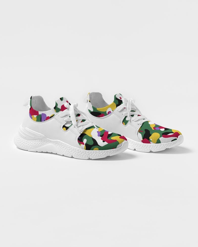 Dominica Flag Camo Women's Two - Tone Sneaker - Conscious Apparel Store