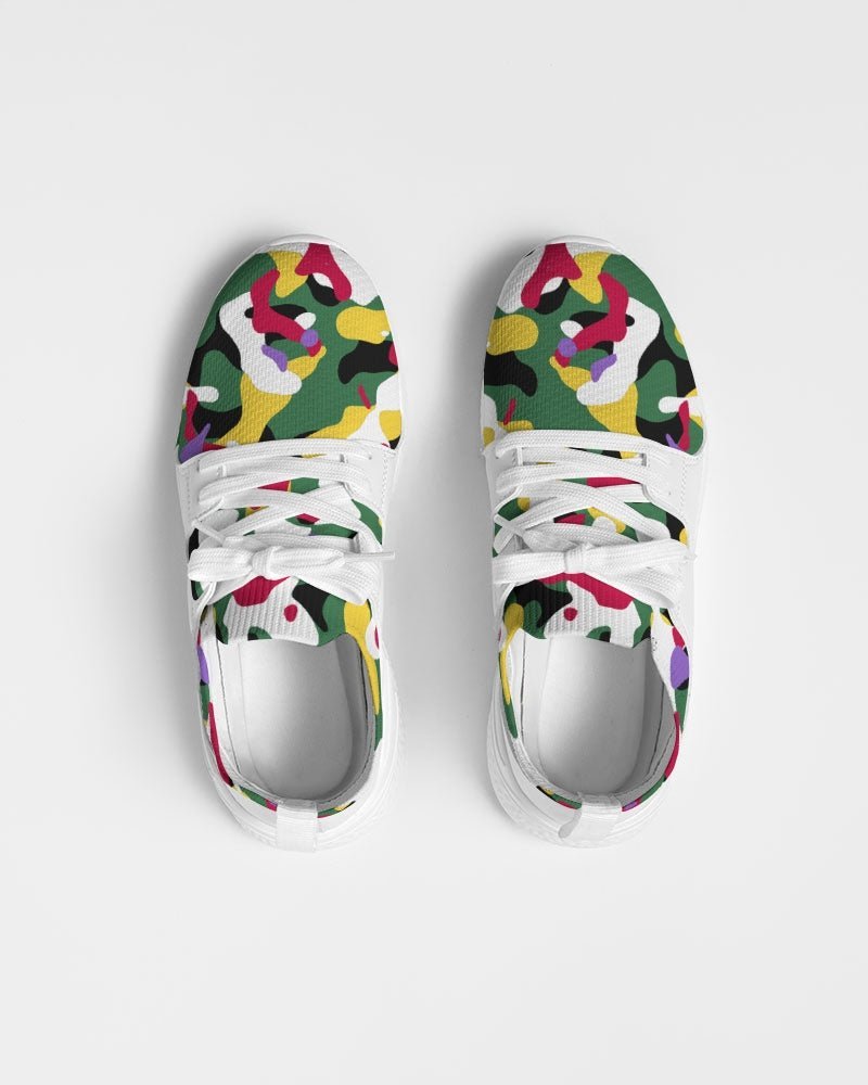 Dominica Flag Camo Women's Two-Tone Sneaker - Conscious Apparel Store