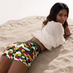 Dominica Flag Camo Yoga Shorts - Conscious Apparel Store