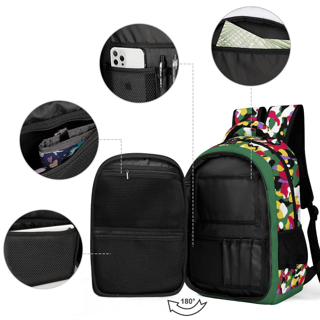 Dominica Flag Casual Backpack - Conscious Apparel Store