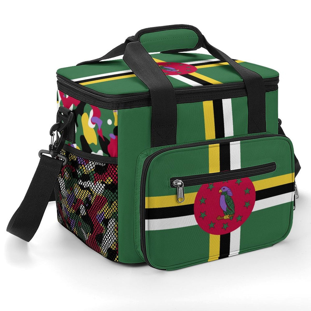 Dominica Flag Insulated Cooler Bag - Conscious Apparel Store