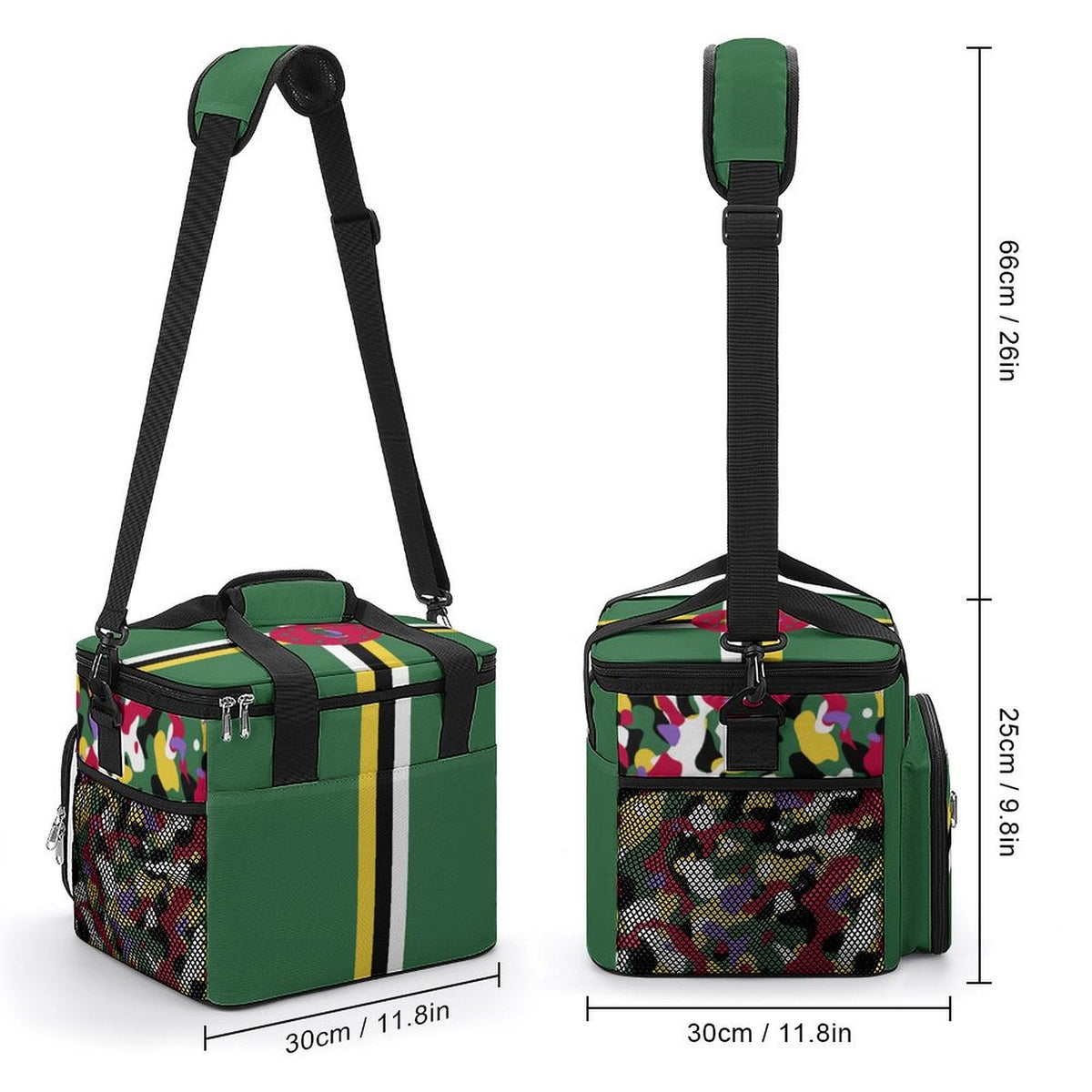 Dominica Flag Insulated Cooler Bag - Conscious Apparel Store