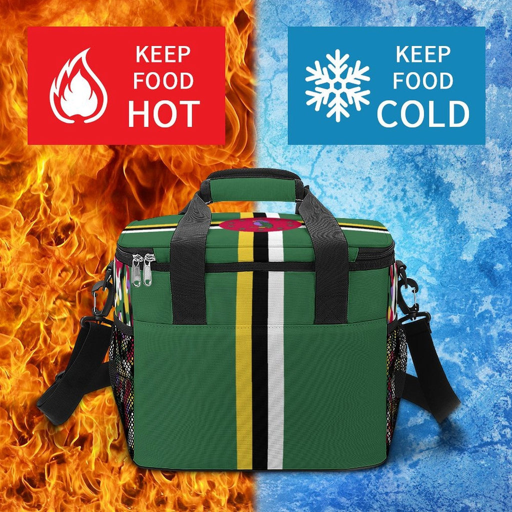 Dominica Flag Insulated Cooler Bag - Conscious Apparel Store