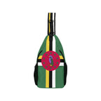 Dominica Flag Men's Casual Chest Bag - Conscious Apparel Store